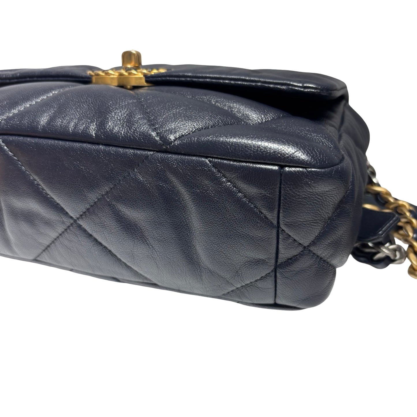 CHANEL 19 HANDBAG SMALL NAVY [3000360]