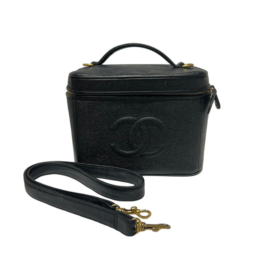 Calfskin Vanity Case Two Way Shoulder Bag [101221]