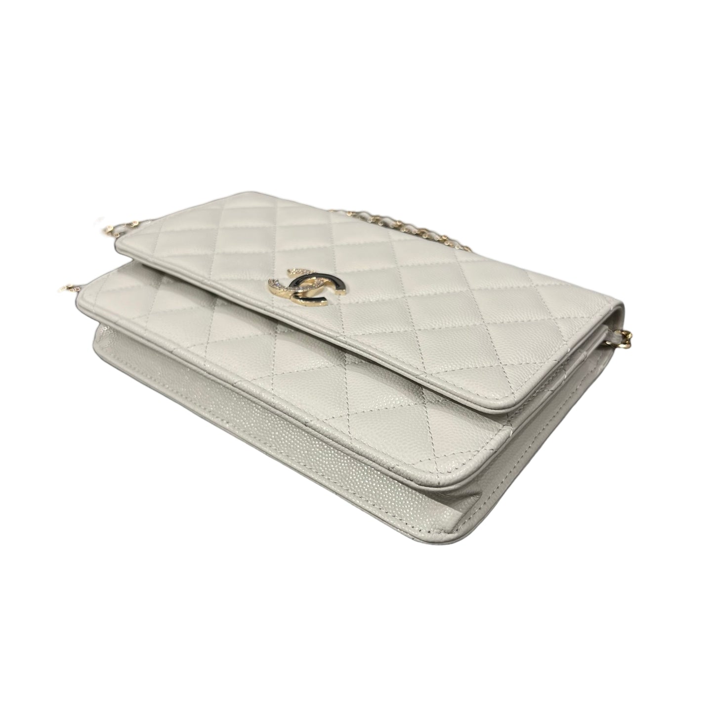 Matelasse Quilted Caviar skin  Wallet on chain [101404]