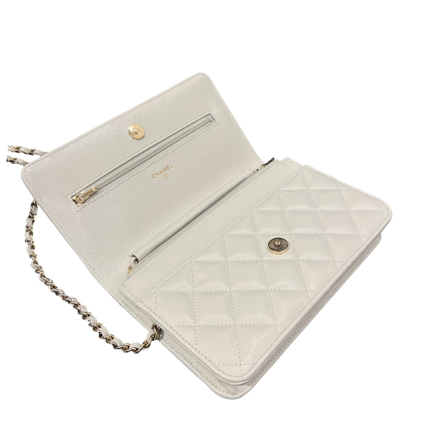 Matelasse Quilted Caviar skin  Wallet on chain [101404]