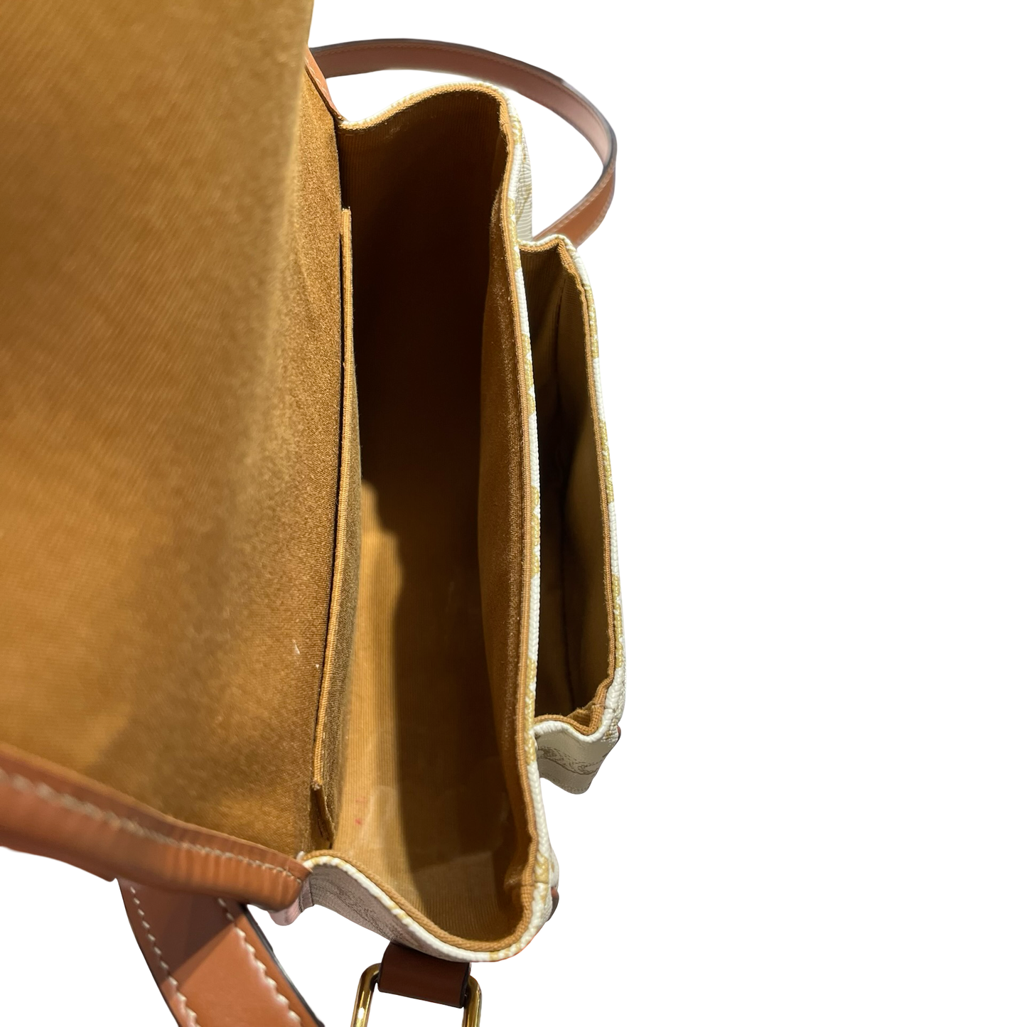 CELINE FOLCO WHITE CANVAS GHW [3000612]