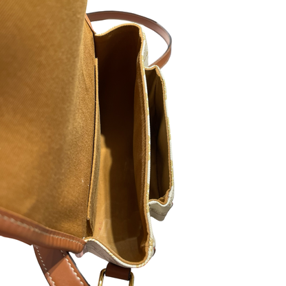CELINE FOLCO WHITE CANVAS GHW [3000612]