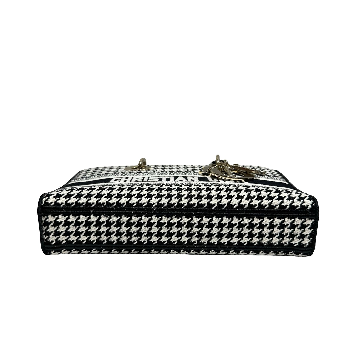 DIOR D-JOY MEDIUM CANVAS HOUNDSTOOTH GHW [3000160]