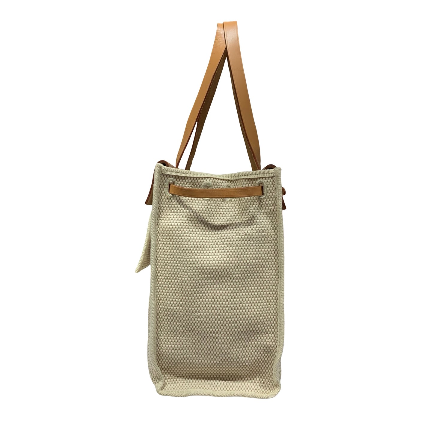 HERMES HERBAG CABAS MM TOILE HAND BAG [A04202]