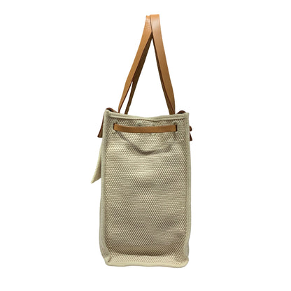 HERMES HERBAG CABAS MM TOILE HAND BAG [A04202]