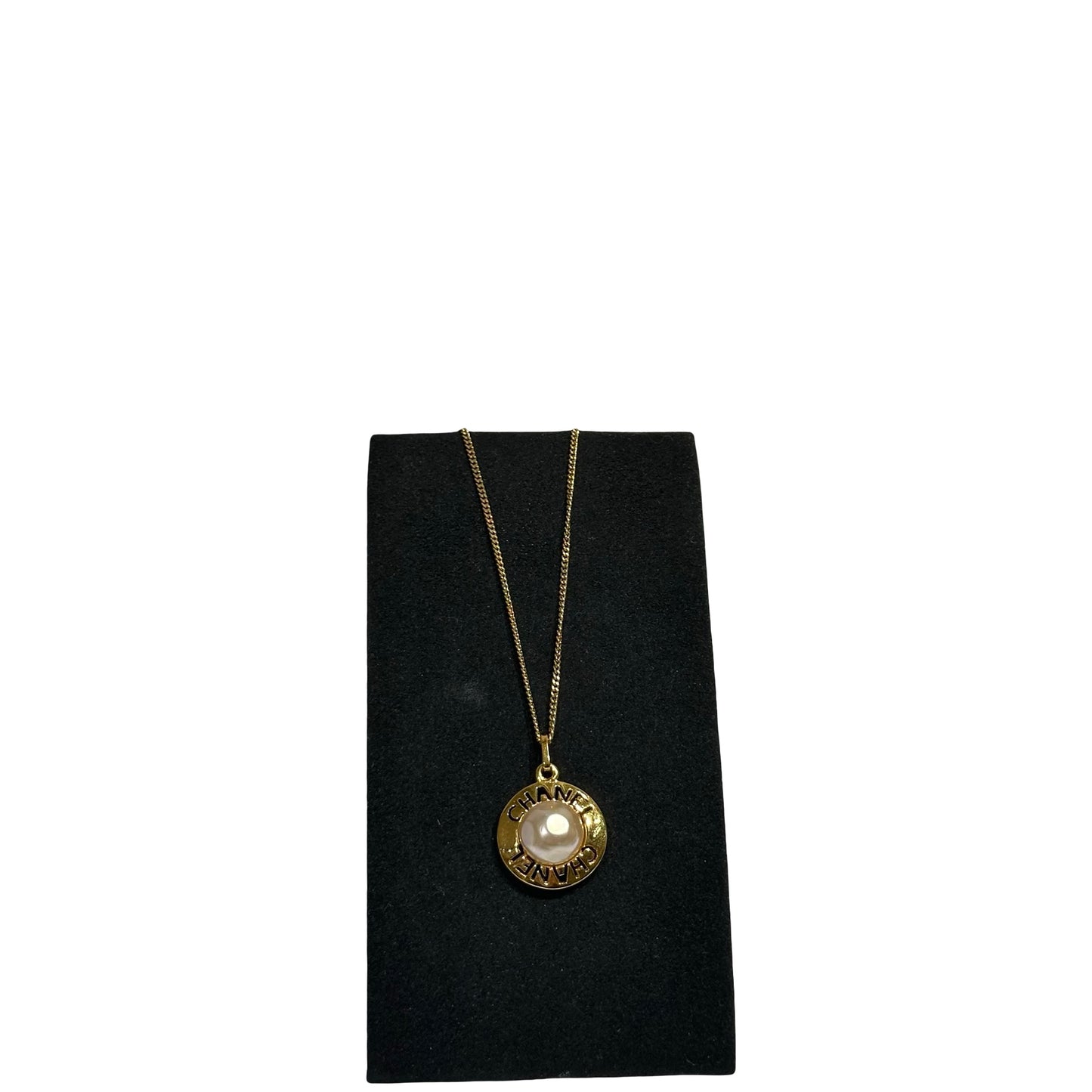 CHANEL NECKLACE WITH PEAL [3001727]