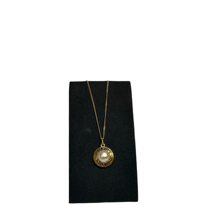 CHANEL NECKLACE WITH PEAL [3001727]