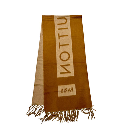 LV CASHMERE SCARF BROWN [3001208]