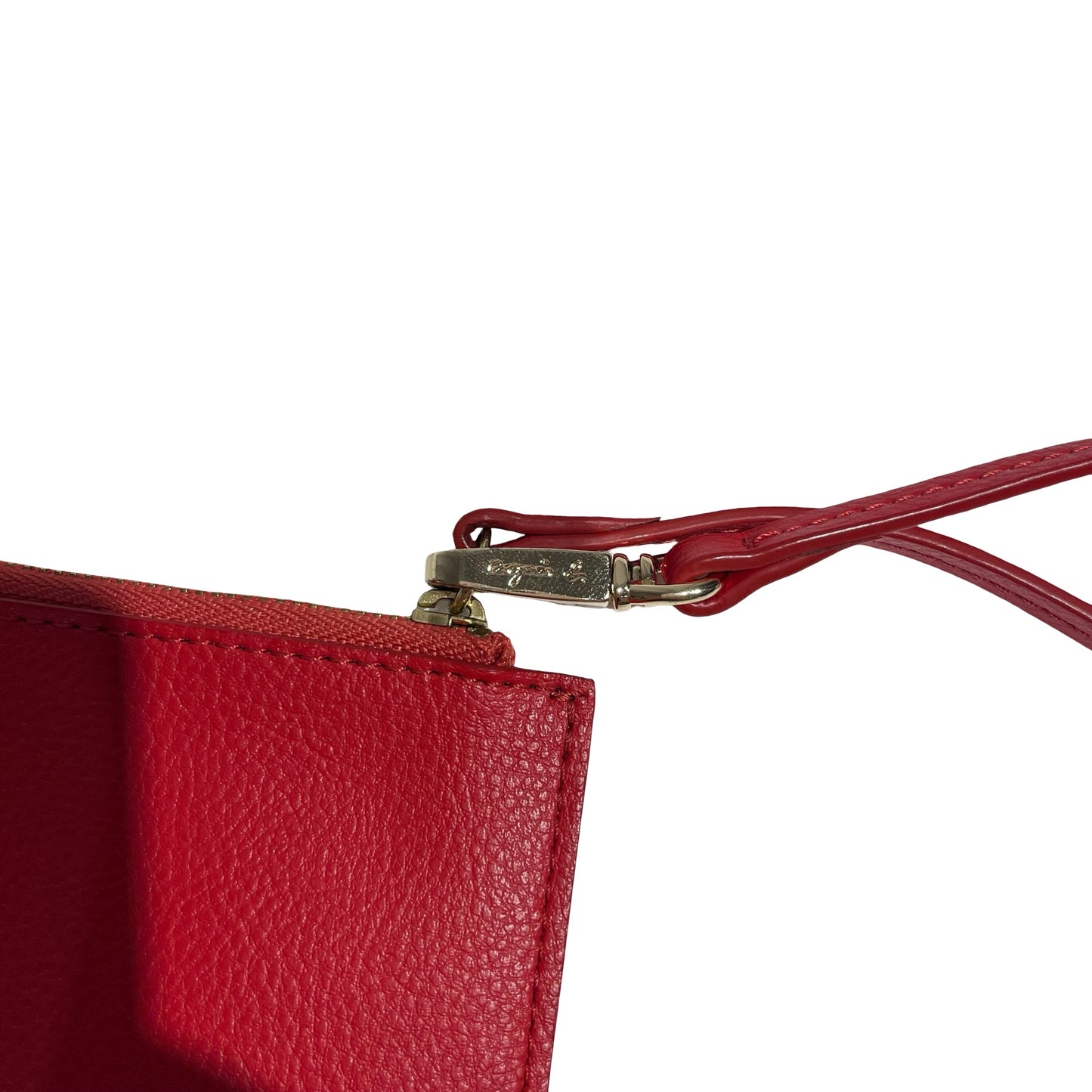 AGNES B. RED LEATHER POUCH [3000661]