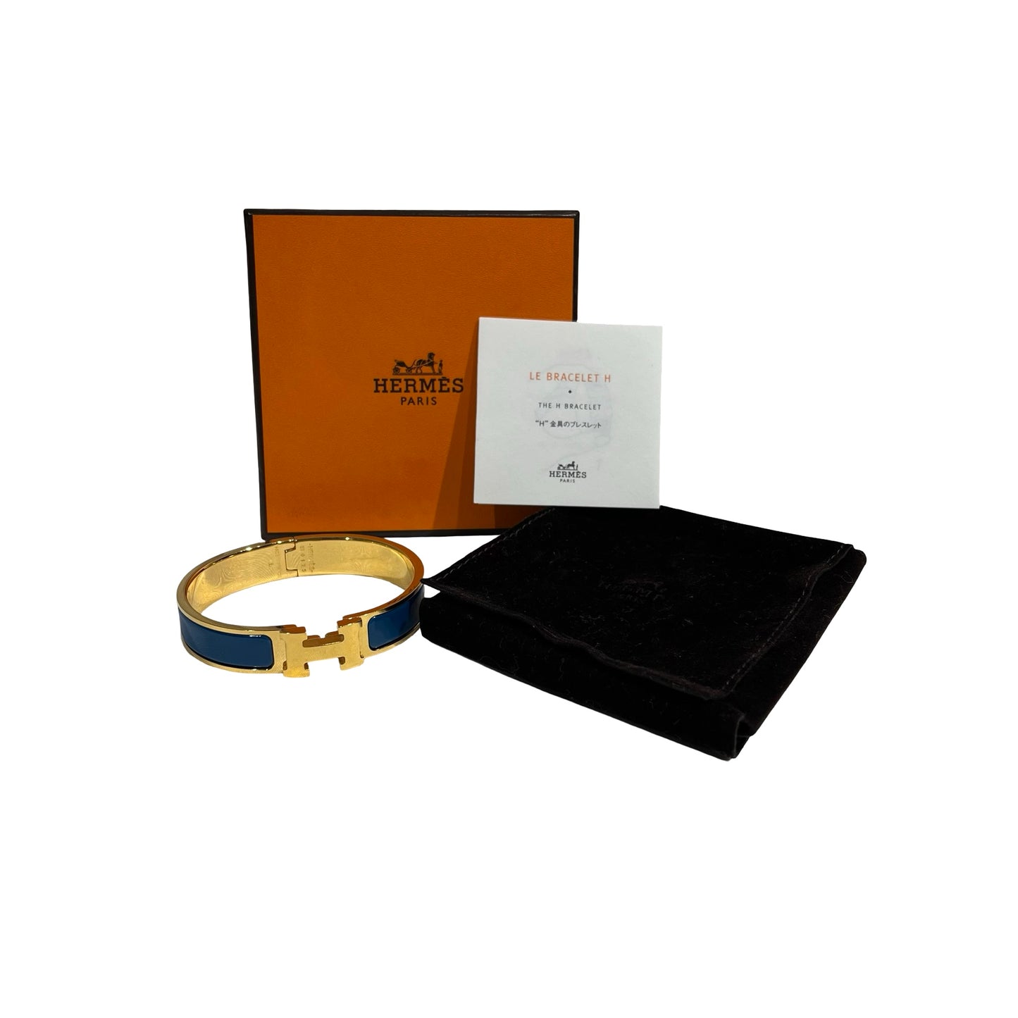 HERMES BANGLE BLUE GHW[A05539]