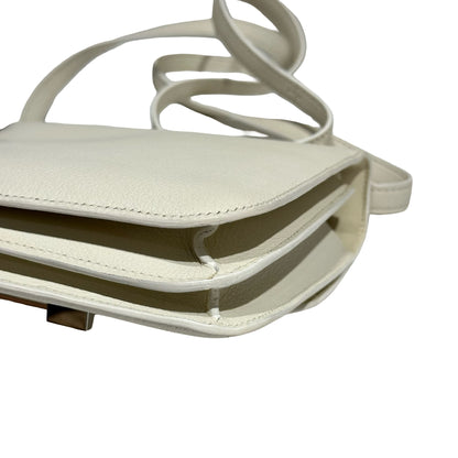 HERMES CONSTANCE MINI 19 EVERCOLOUR 01WHITE PHW ENAMEL [3000157]