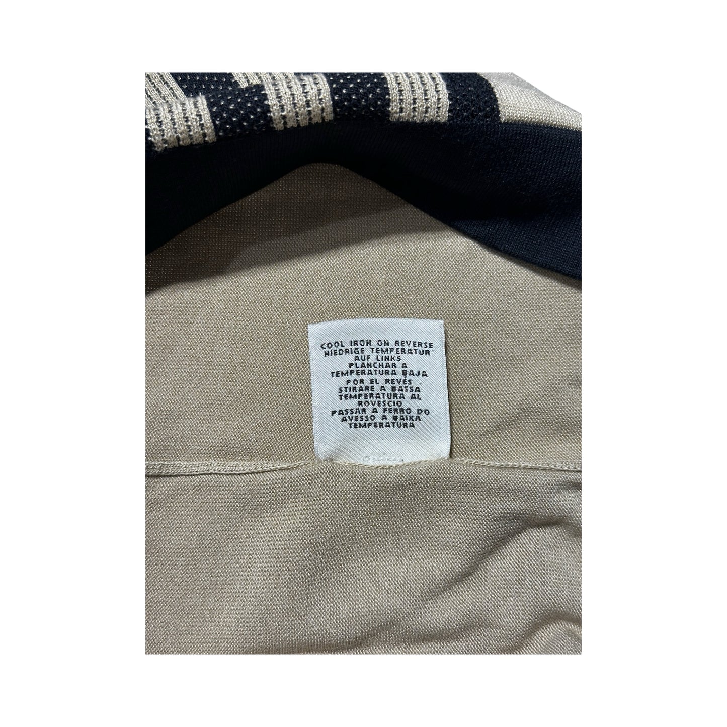 HERMES BLACK&BEIGE STRIPED SWEATER [20000272]