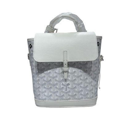 GOYARD LE SAC ALPIN MINI WHITE CANVAS PHW [3001373]