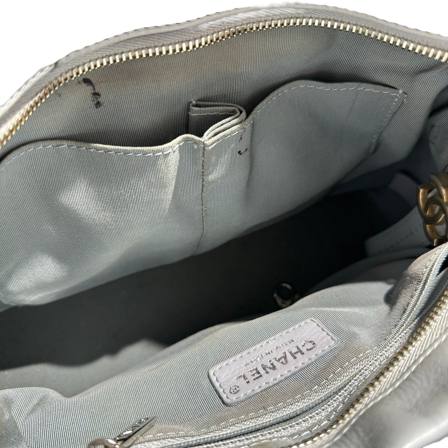 CHANEL GABRIELLE LIGHT BLUE LAMBSKIN  [3000604]