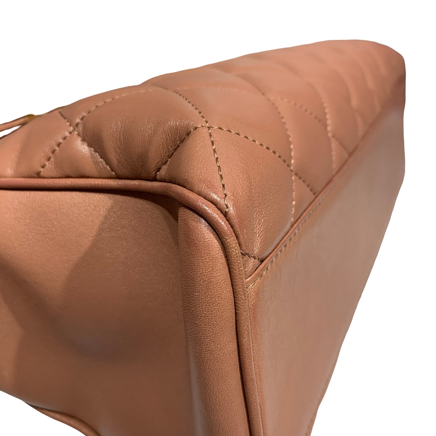 CHANEL MISIA CAMERA FLAP BROWN LAMBSKIN GHW CHAIN SHOULDER BAG [A04211]