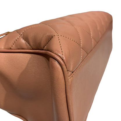 CHANEL MISIA CAMERA FLAP BROWN LAMBSKIN GHW CHAIN SHOULDER BAG [A04211]