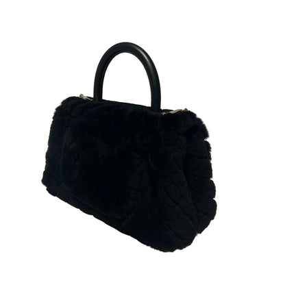 Faux fur Coco handle Two Way Shoulder Bag [101205]