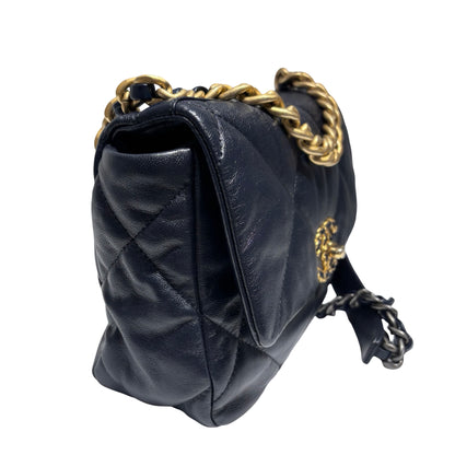 CHANEL 19 HANDBAG SMALL NAVY [3000360]