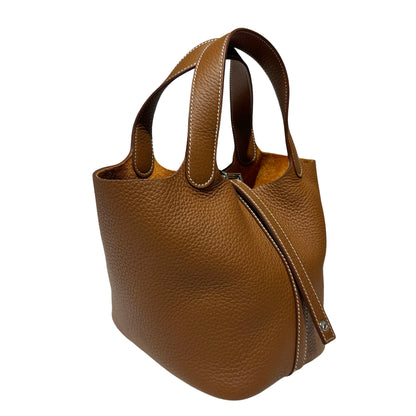 TC leather Picotin 18 Hand bag [101214]