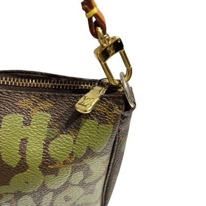 LV GRAFFITI POCHETTE BROWN GREEN [3000793]