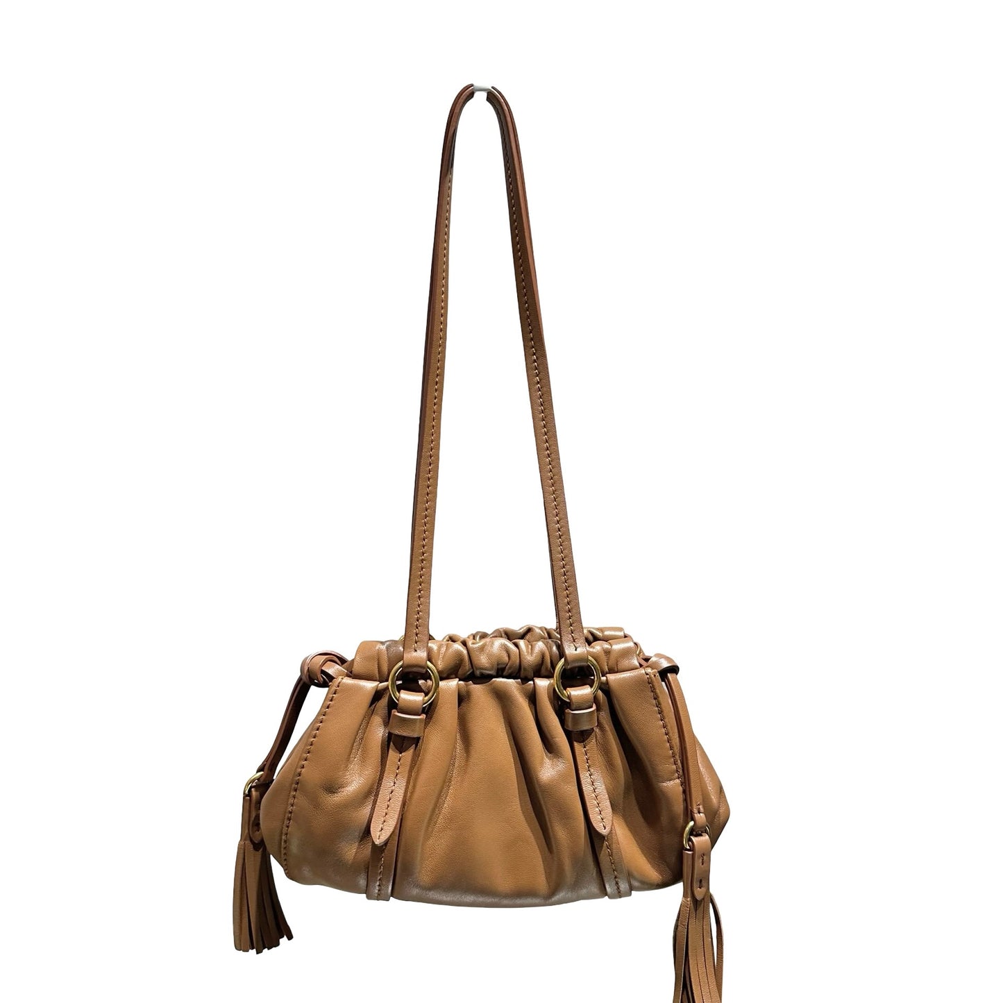 MIU MIU JOIE MINI BROWN NAPPA GHW [3001119]