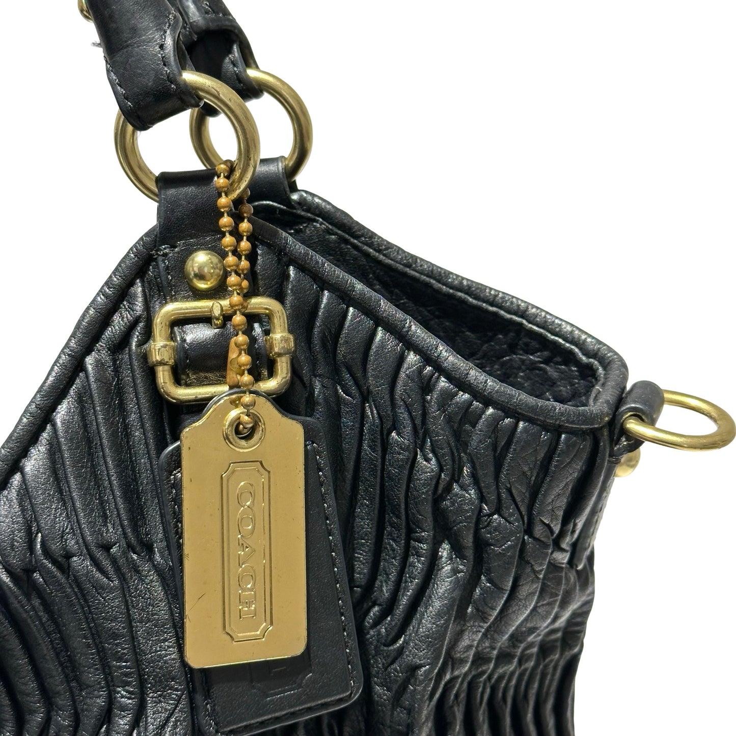 Stripe Lambskin Pleated tote bag Chain Shoulder Bag [101509]