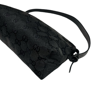 GUCCI BLACK CANVAS SHOULDER POUCH [3000653]