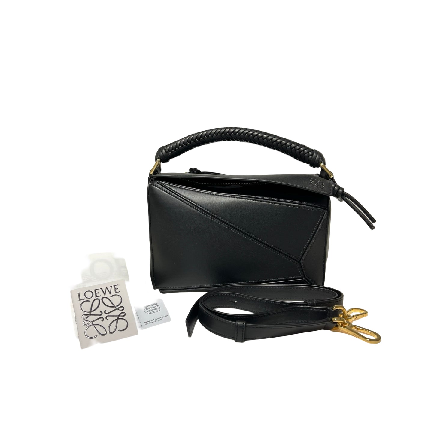 Calf Skin Small puzzle bag in mellow Two Way Shoulder Bag [101229]