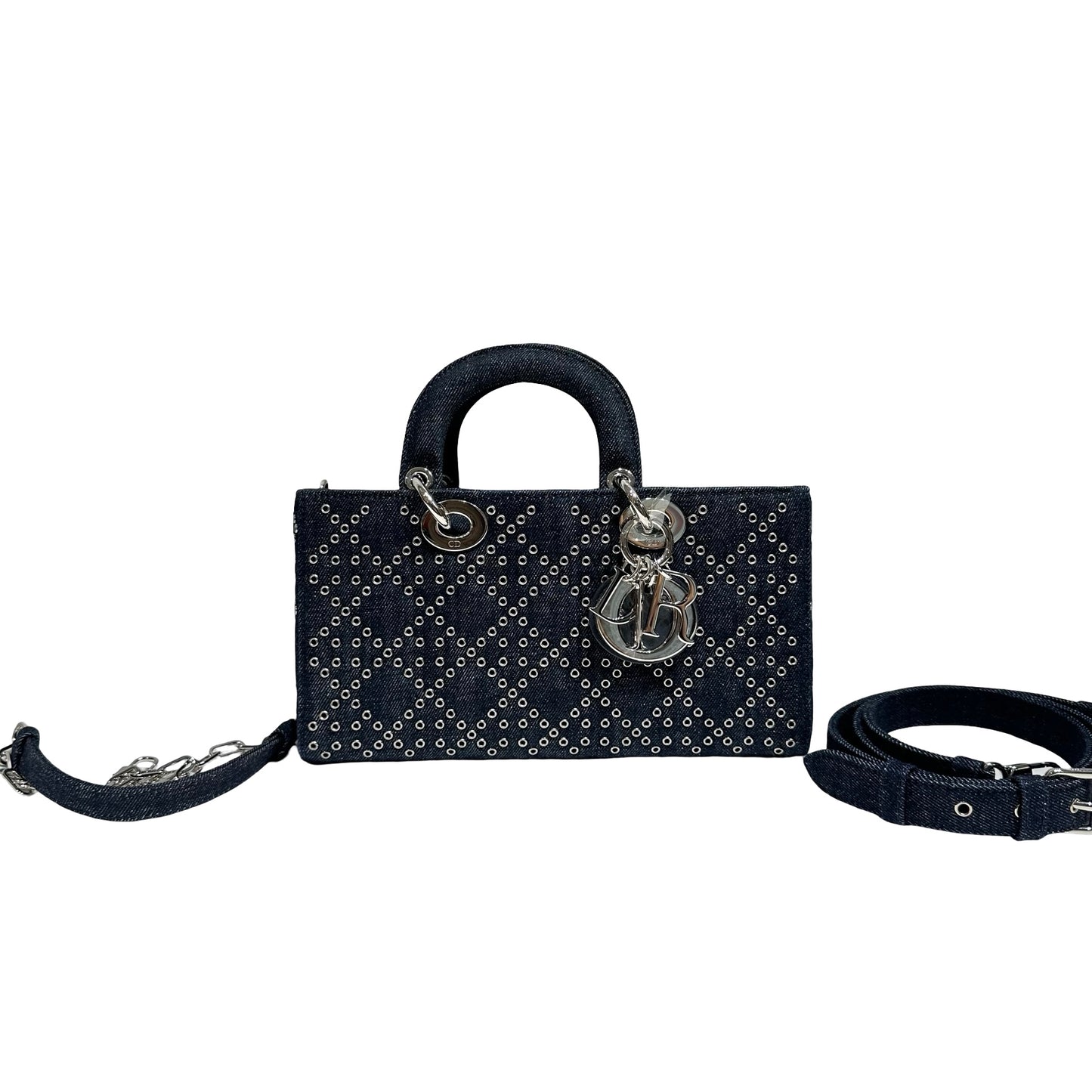 DIOR D-JOY MEDIUM 26 DENIM PHW [3000159]