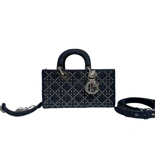 DIOR D-JOY MEDIUM 26 DENIM PHW [3000159]