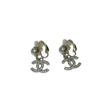 CHANEL CC EARRINGS WITH PEAL [3000645]