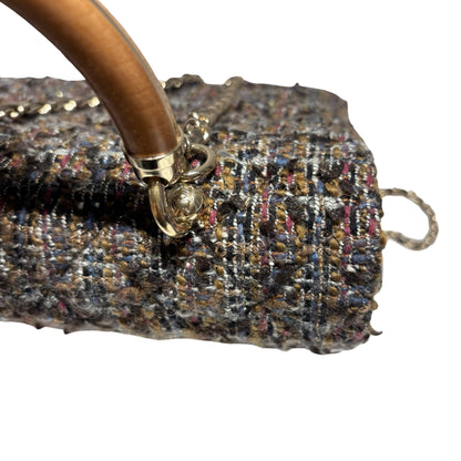 CHANEL KNOCK ON WOOD TOP HANDLE FLAP BAG [3000366]