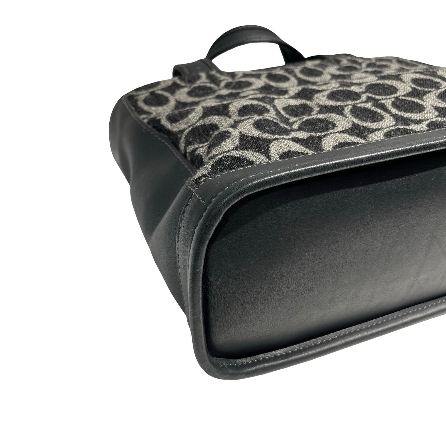 COACH BLACK CANVAS HAND BAG [3000664]