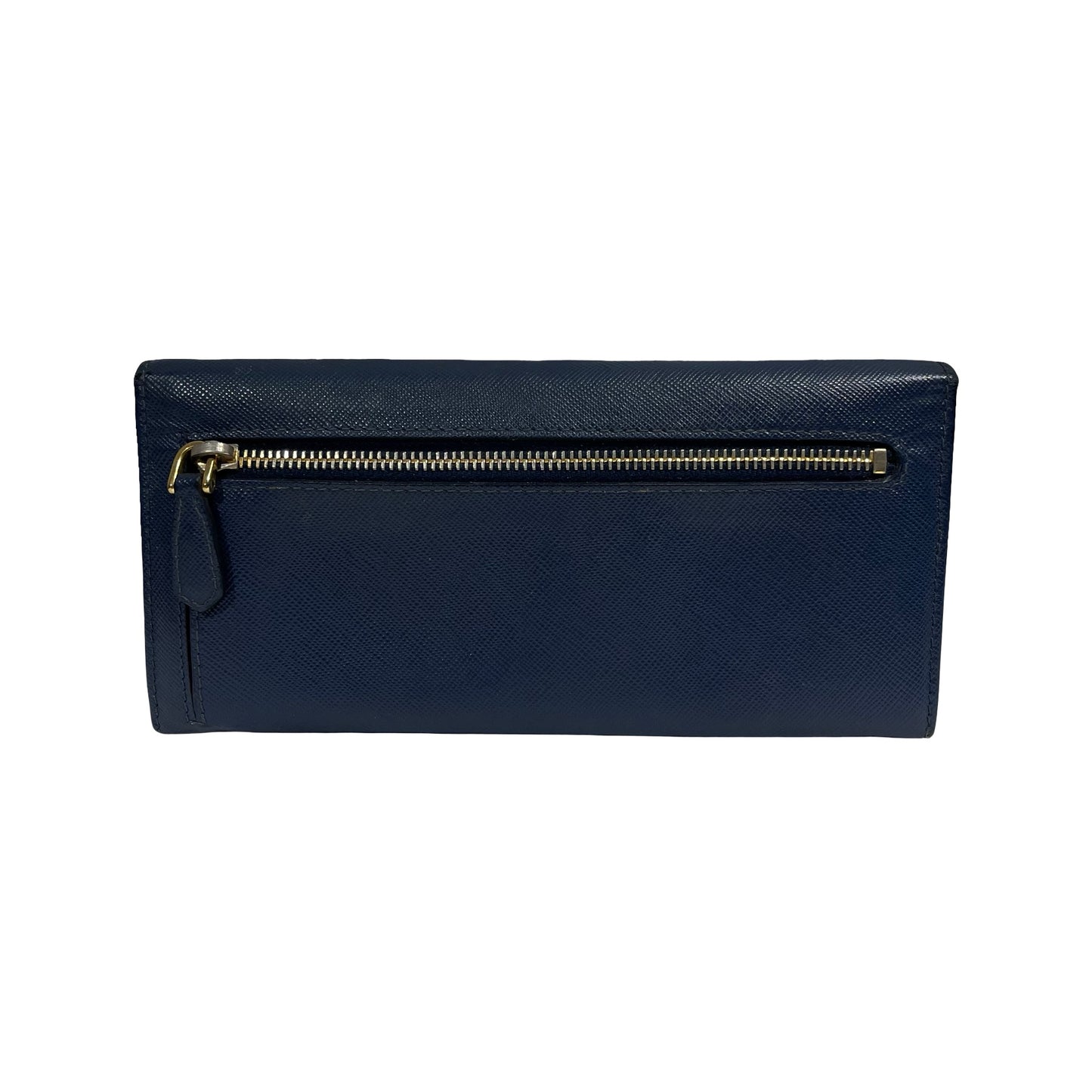 PRADA LONG WALLET BLUE GHW [3001093]