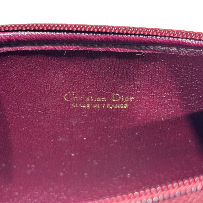 DIOR OBLIQUE VINTAGE CLUTCH RED HANDBAG [3000516]