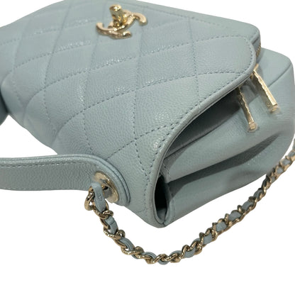 CHANEL AFFINITY BLUE GHW CAVIAR CHAIN SHOULDER BAG [3001753]