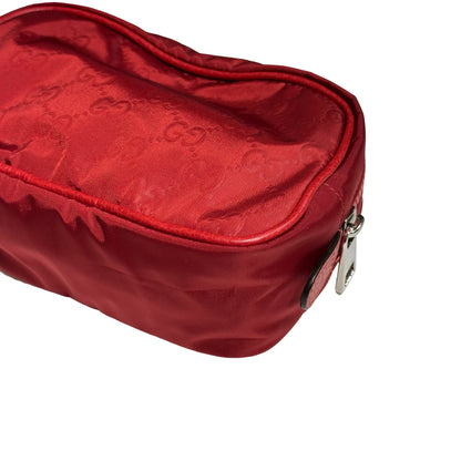 GUCCI GG POUCH RED NYLON [20004205]