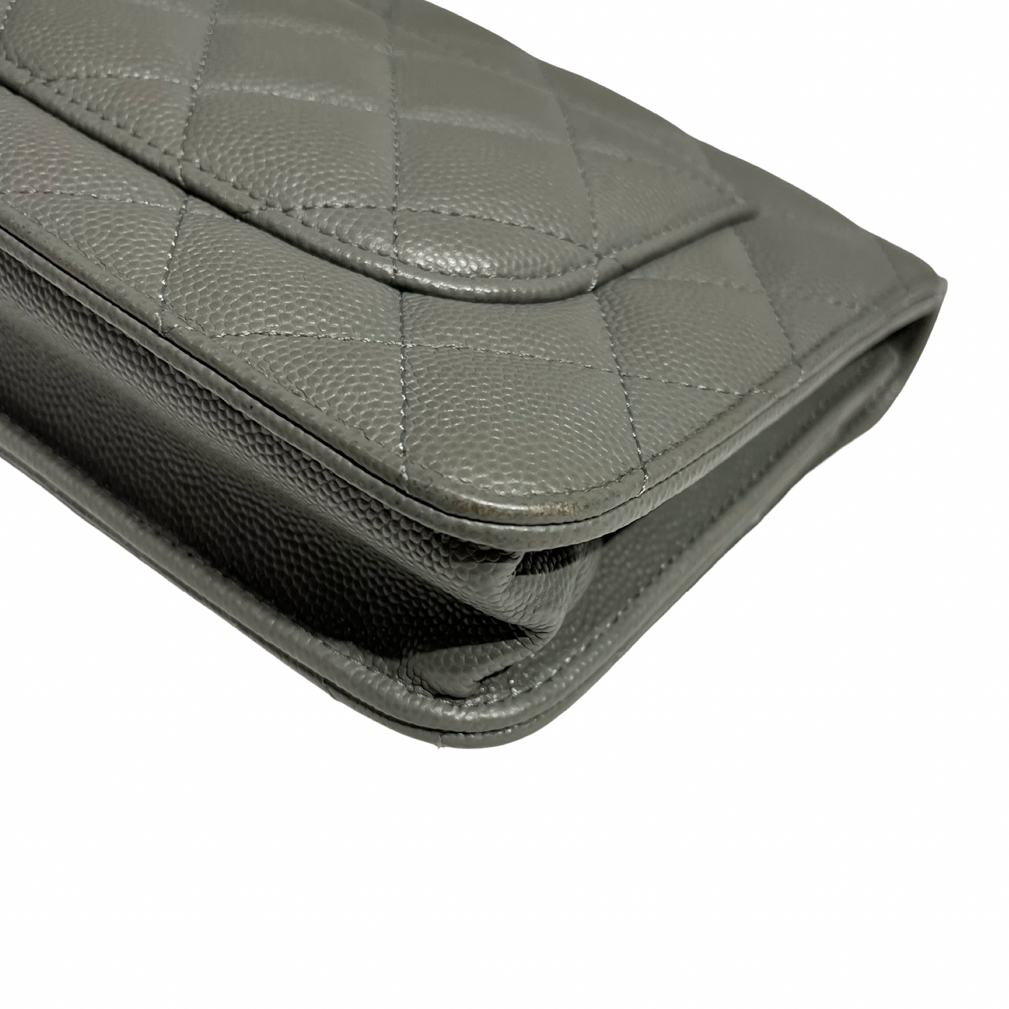 CHANEL WOC GRAY CAVIAR GHW [3000669]