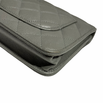 CHANEL WOC GRAY CAVIAR GHW [3000669]