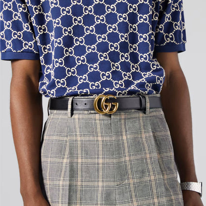 GUCCI MARMONT BELT WITH SHINY BUCKLE 75 CM [3000290]