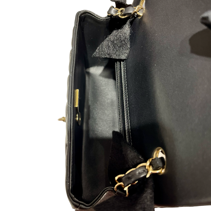 CHANEL CF 20 BLACK LAMBSKIN GHW [3000611]