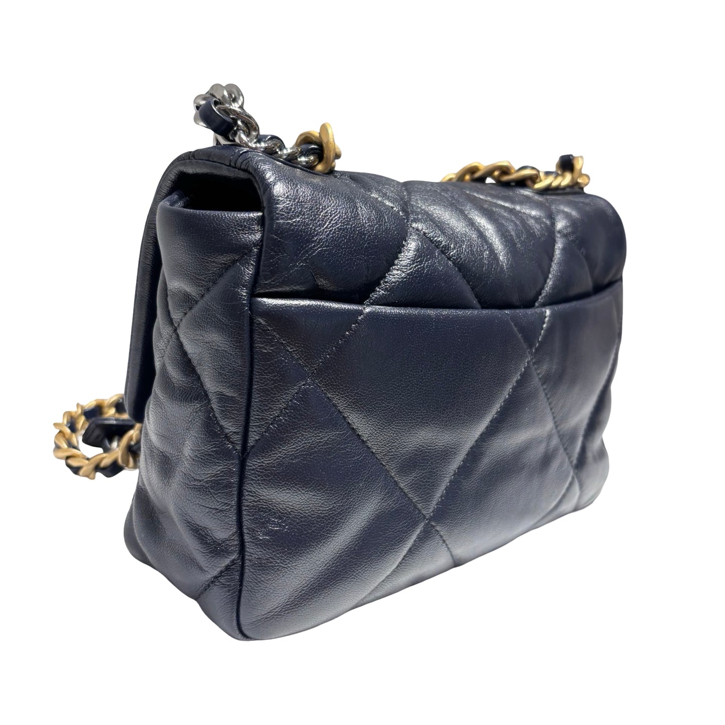 CHANEL 19 HANDBAG SMALL NAVY [3000360]