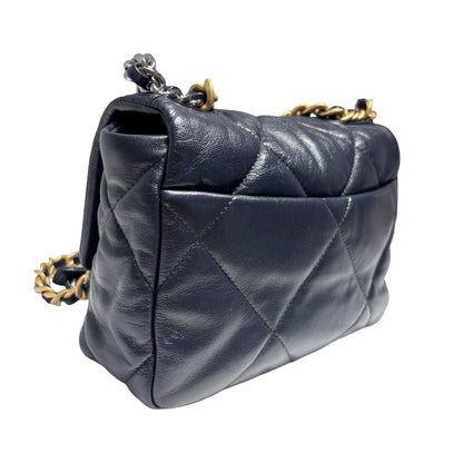 CHANEL 19 HANDBAG SMALL NAVY [3000360]