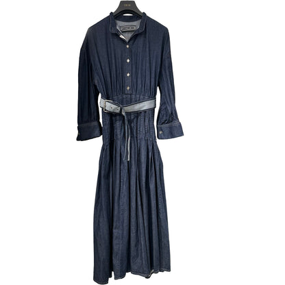 dior shirt dress with belt Mid-Length Belted Shirtdress Black Wool and Silk
