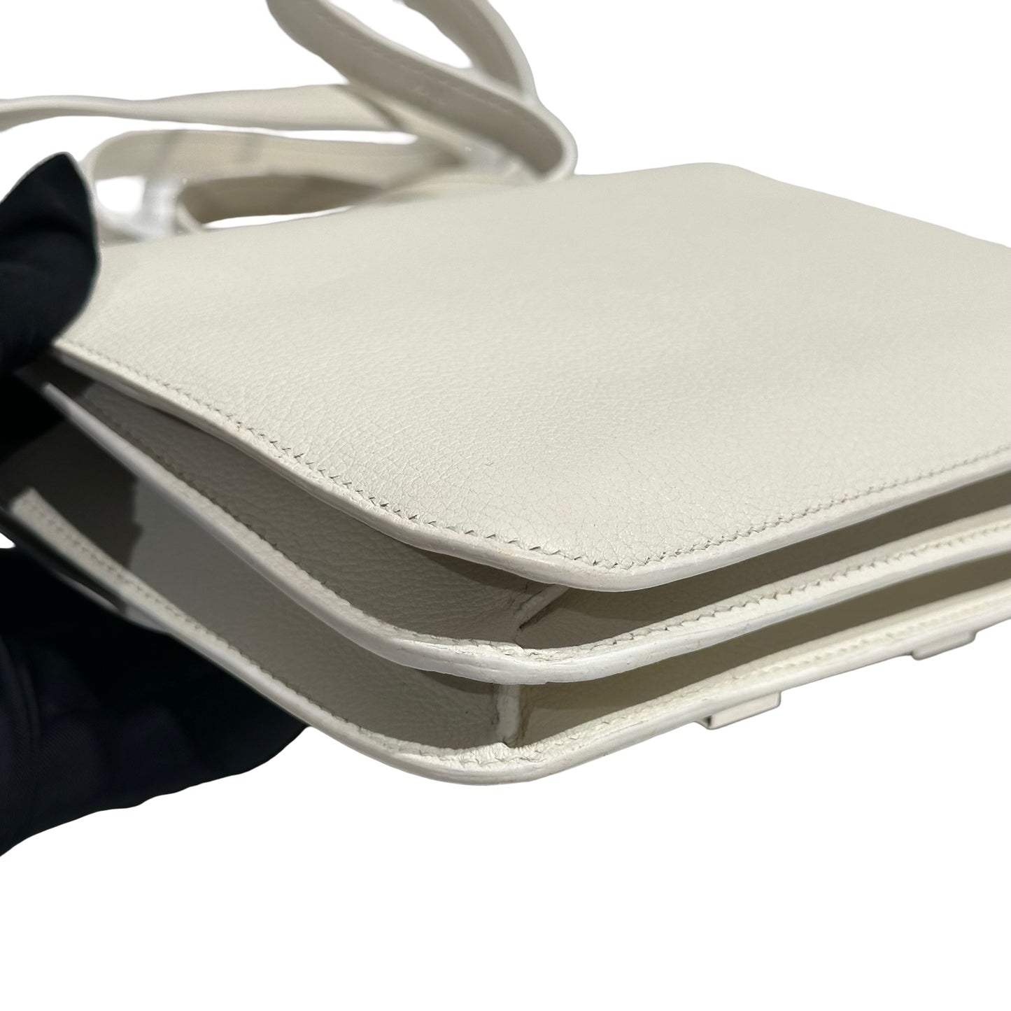 HERMES CONSTANCE MINI 19 EVERCOLOUR 01WHITE PHW ENAMEL [3000157]
