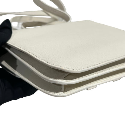 HERMES CONSTANCE MINI 19 EVERCOLOUR 01WHITE PHW ENAMEL [3000157]