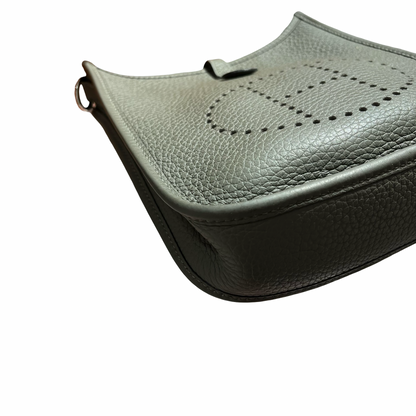 HERMES MINI EVELYNE 16 CLEMENCE GRAY TC PHW [3000670]