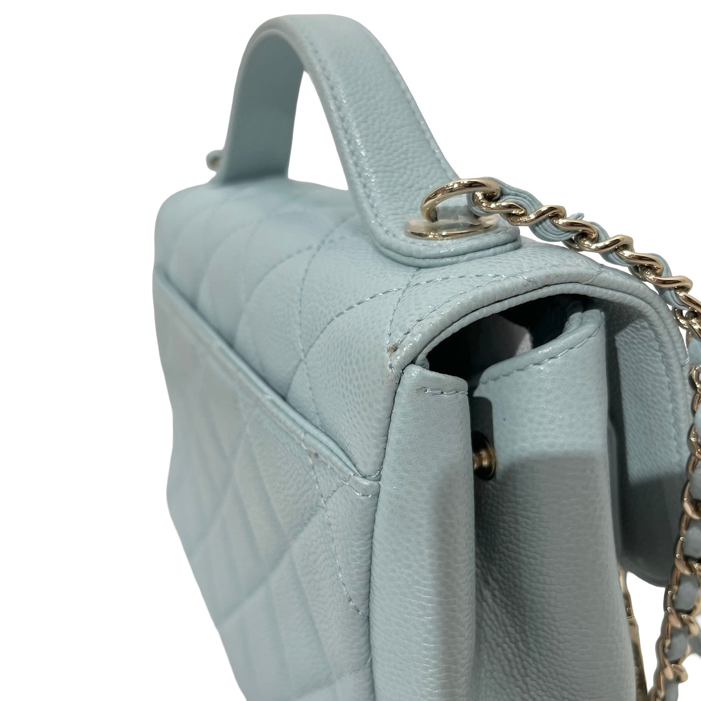 CHANEL AFFINITY BLUE GHW CAVIAR CHAIN SHOULDER BAG [3001753]