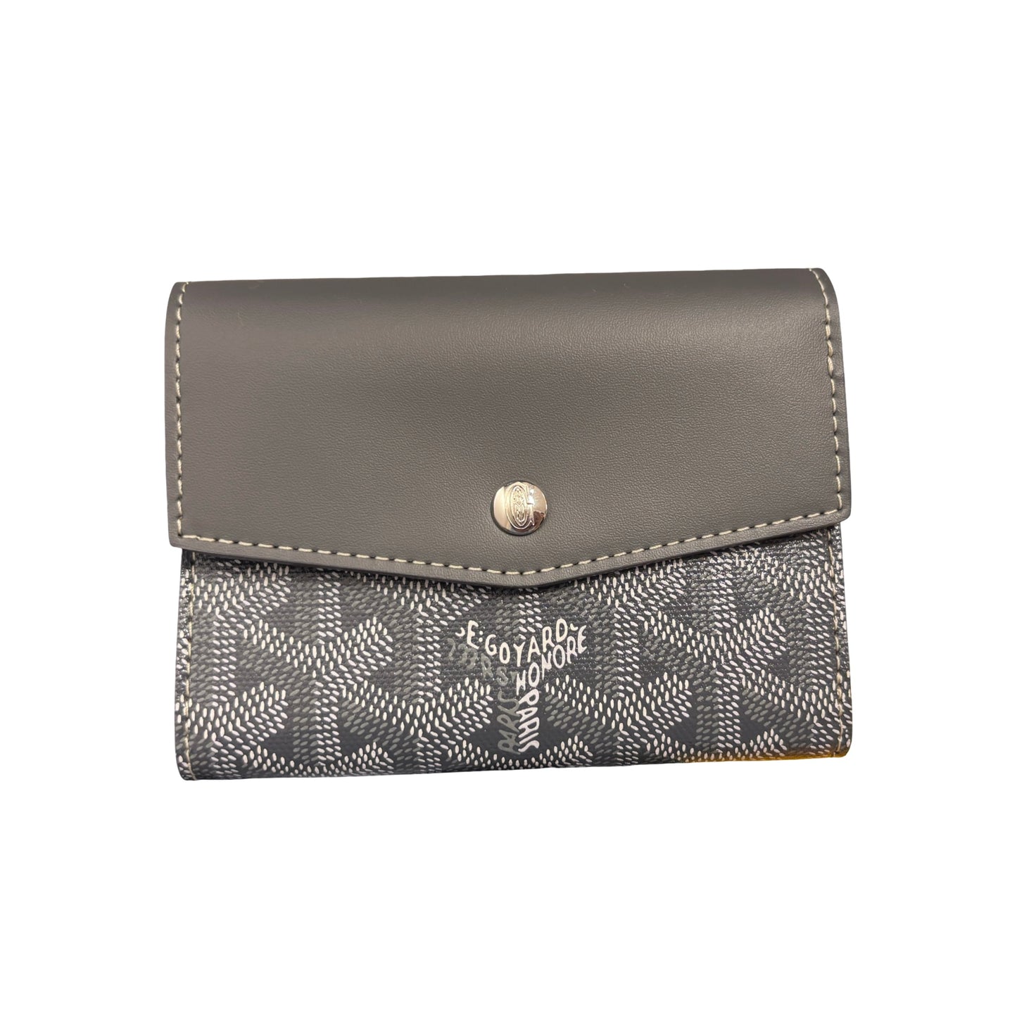 GOYARD SAINT GABRIEL GREY PHW CANVAS WALLET [3000602]