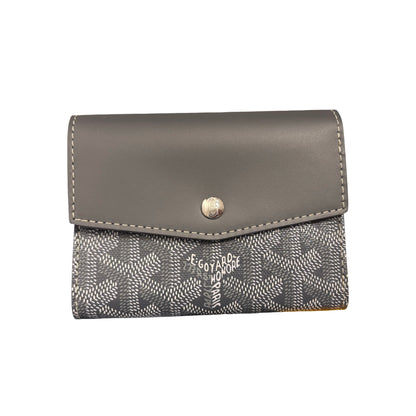 GOYARD SAINT GABRIEL GREY PHW CANVAS WALLET [3000602]